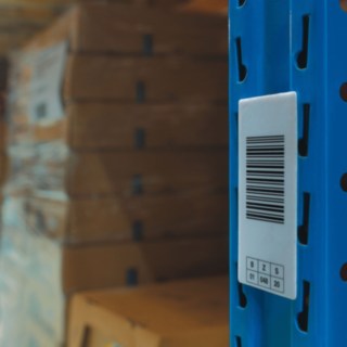 VNA Barcode System von Linde VNA Barcode System von Linde am Regal