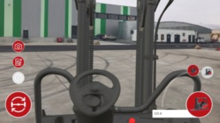 Sichtverhältnisse vom Fahrerarbeitsplatz aus durch den Mast und zu allen Seiten in der Linde Showroom App von Linde Material Handling Mit der Linde Showroom App von Linde Material Handling lassen sich die Sichtverhältnisse vom Fahrerarbeitsplatz aus durch den Mast und zu allen Seiten prüfen.