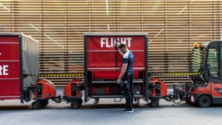 Routenzug von Linde im Einsatz bei Pilatus Routenzug von Linde im Einsatz bei Pilatus