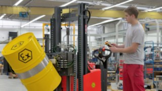 Ex-Stapler von Linde Material Handling mit explosionsverhindernder Bauweise Ex-Stapler von Linde Material Handling mit explosionsverhindernder Bauweise