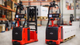 Niederhubwagen Linde T-MATIC und Hochhubwagen mit freitragender Gabel Linde L-MATIC AC Niederhubwagen Linde T-MATIC und Hochhubwagen mit freitragender Gabel Linde L-MATIC AC