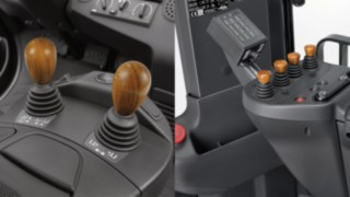 Holzgriff für die Joysticks der Linde Load Control Holzgriff für die Joysticks der Linde Load Control